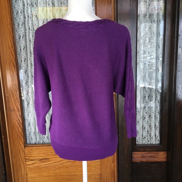 New York and company purple sweater size Medium - Picture 5 of 8